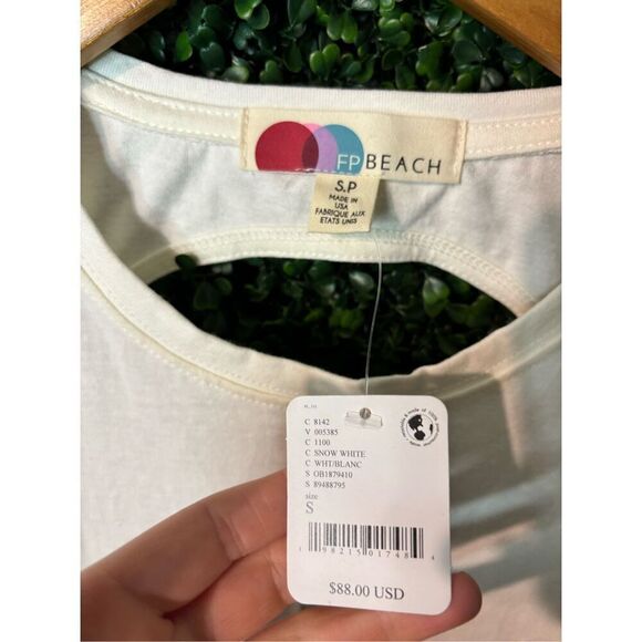 FREE PEOPLE FP BEACH Simone Maxi Exposed Back Dress Size Small NWT White - Picture 2 of 6